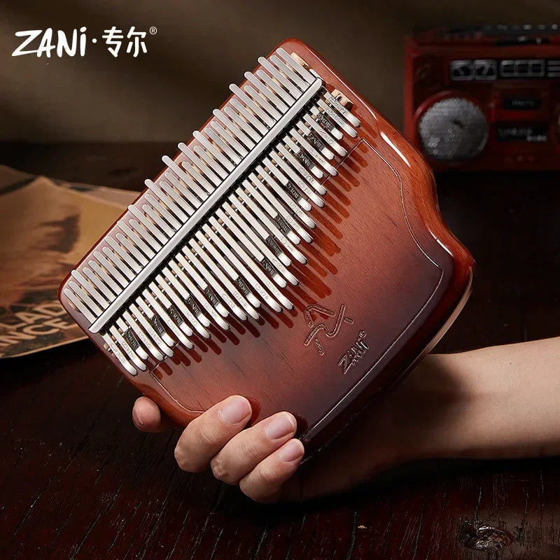 Wood Kalimba — 34 Keys with Carrying Case
