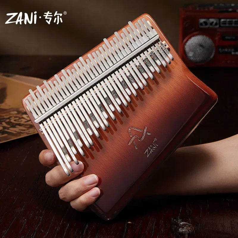 Wood Kalimba — 34 Keys with Carrying Case