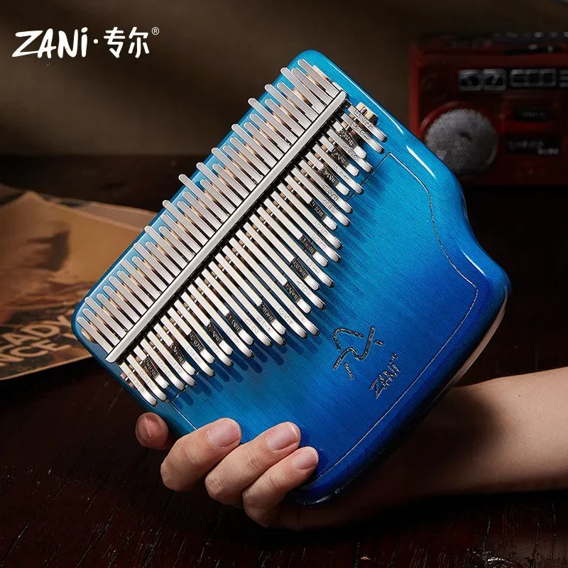 Wood Kalimba — 34 Keys with Carrying Case