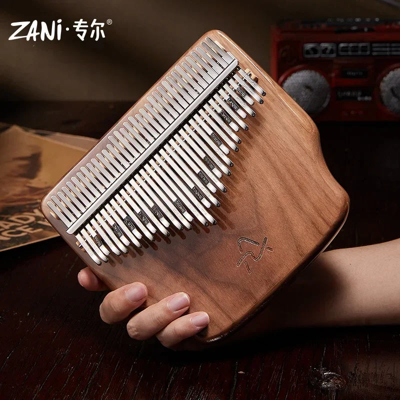 Wood Kalimba — 34 Keys with Carrying Case