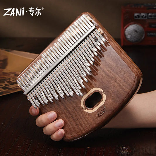 Wood Kalimba — 34 Keys with Carrying Case