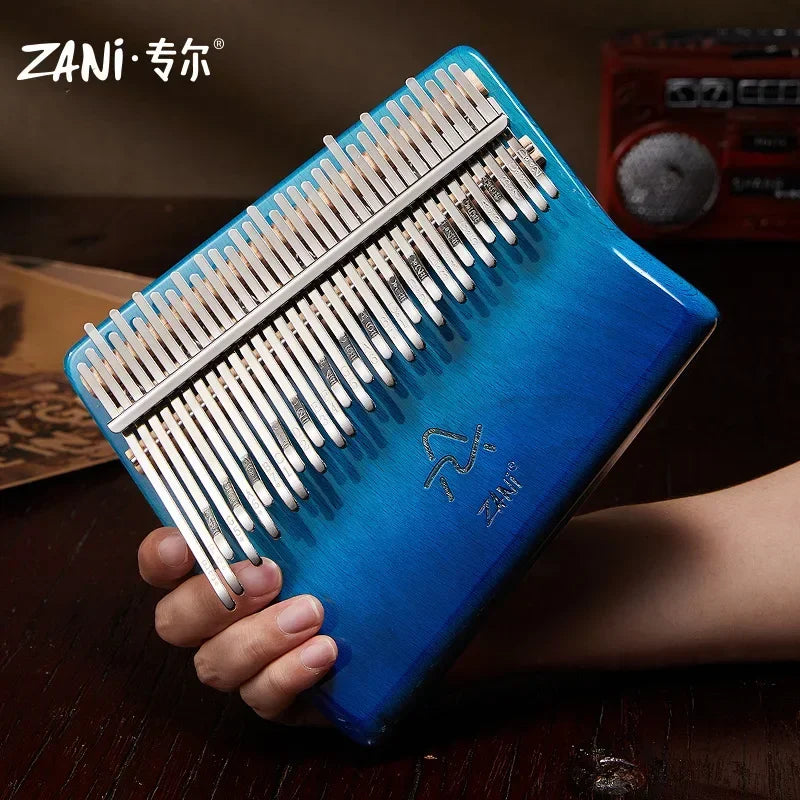 Wood Kalimba — 34 Keys with Carrying Case